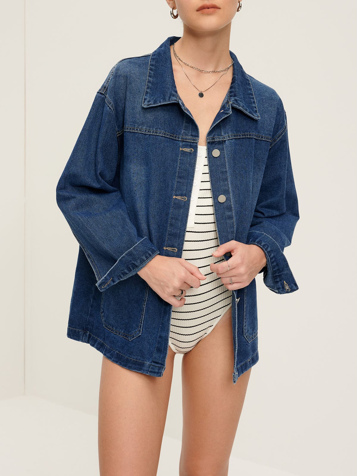 Women's Denim Jacket Oversized 0