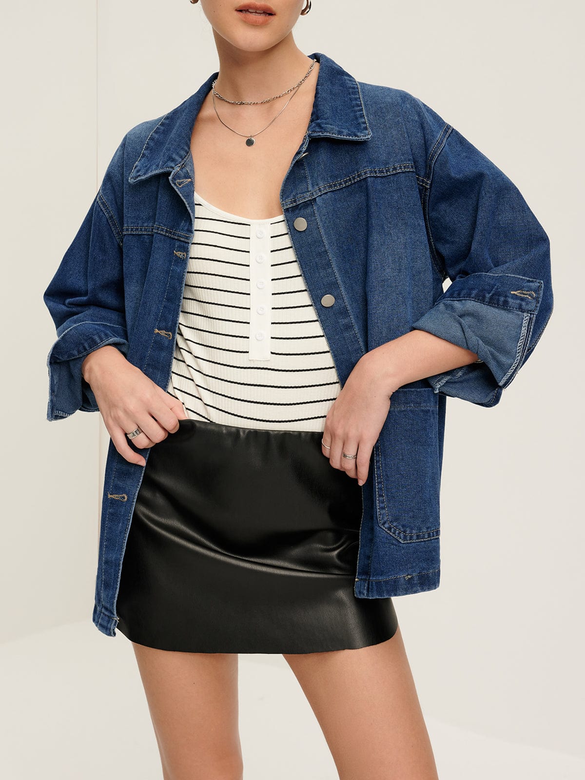 Women's Denim Jacket Oversized 5