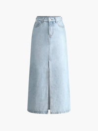 Women's Denim Midi Skirt