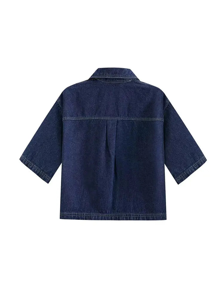 Women's Denim Two Piece Set 2