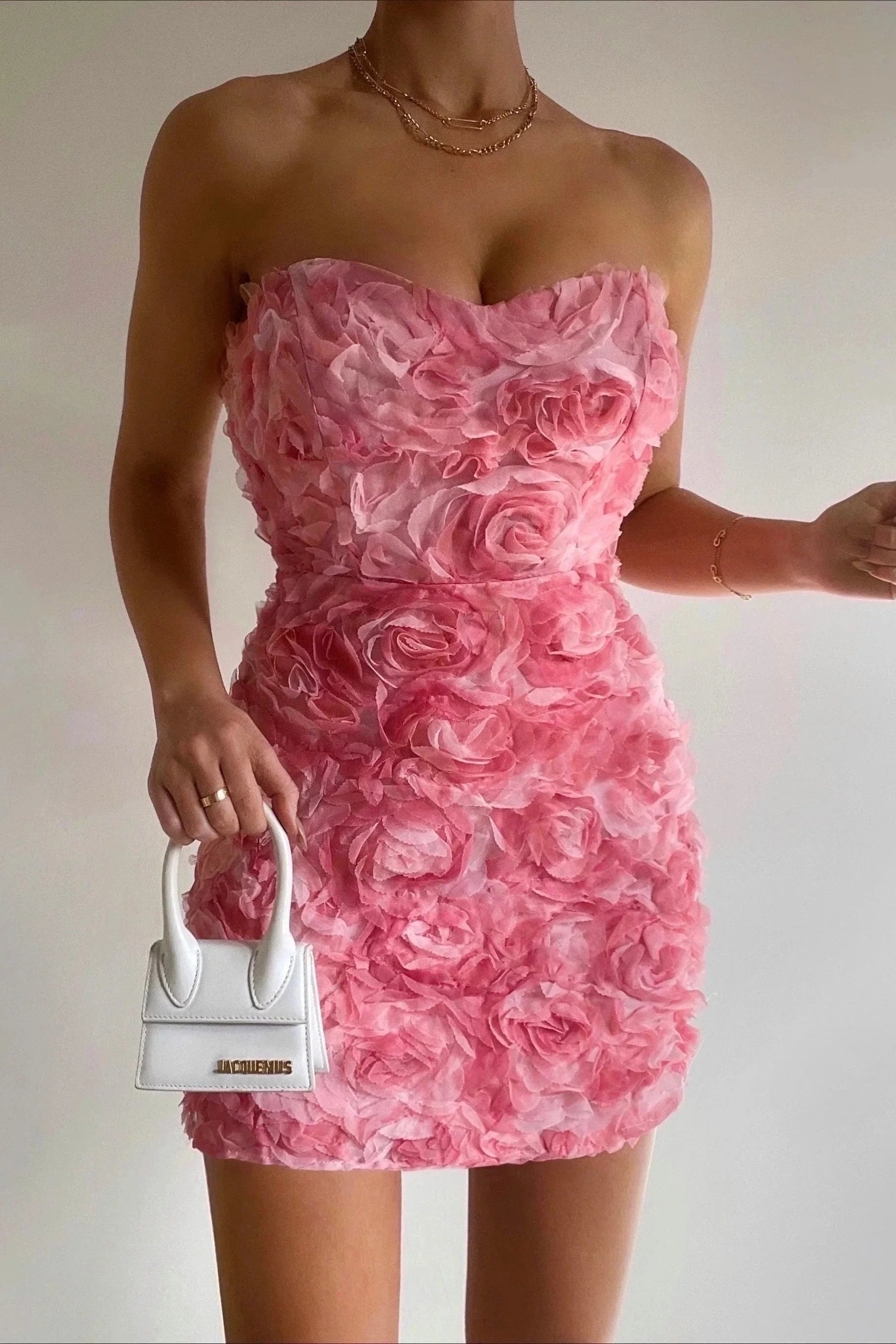 Women’s Dress Strapless Floral Summer