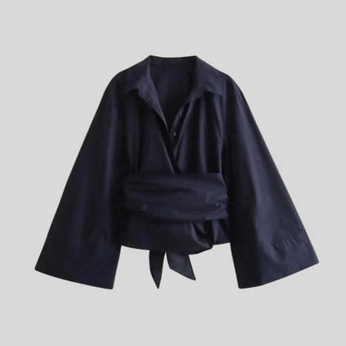 Women's Going Out Tops With Tie Belt 0