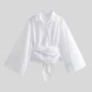 Women's Going Out Tops With Tie Belt 2