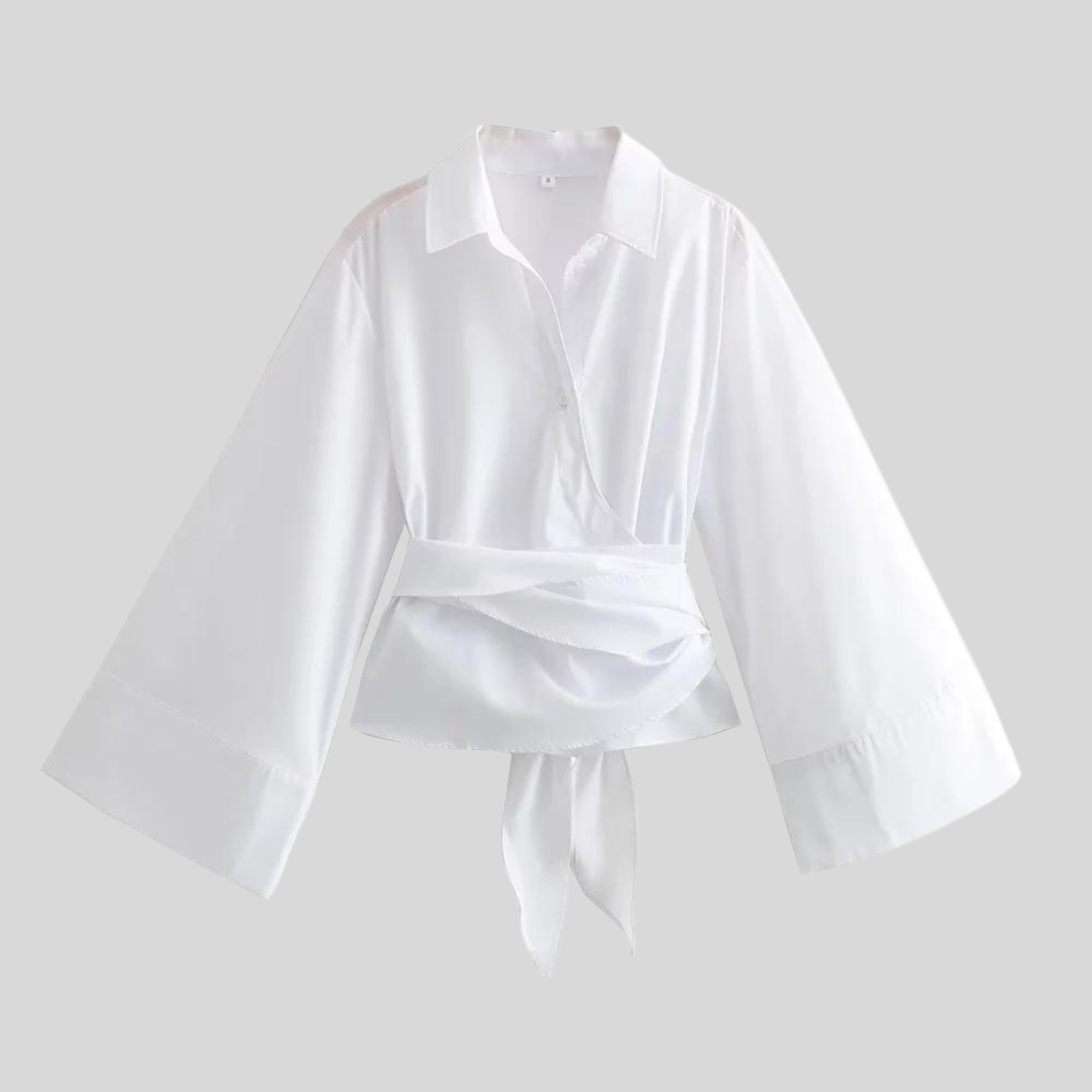 Women's Going Out Tops With Tie Belt 2