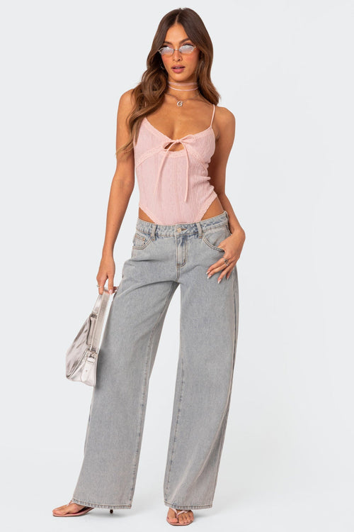 Women's Jeans With Bow Details 0