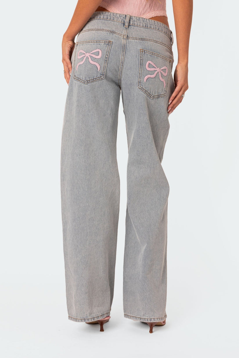 Women's Jeans With Bow Details 4