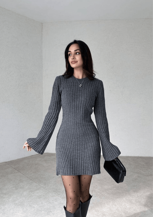 Women's Knitted Dress Elegant Comfortable Style 0