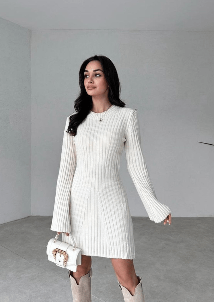Women's Knitted Dress Elegant Comfortable Style