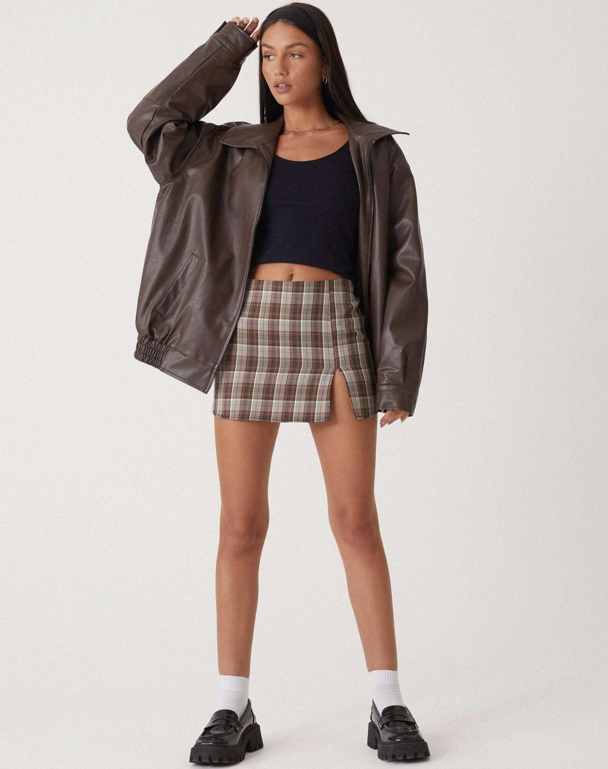 Women's Leather Jacket Oversized