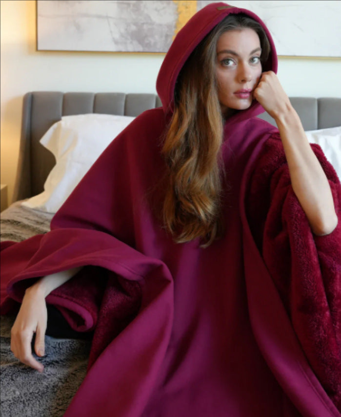 Women's Oversized Hoodie Blanket Soft Fabric Wearable Hoodie 3