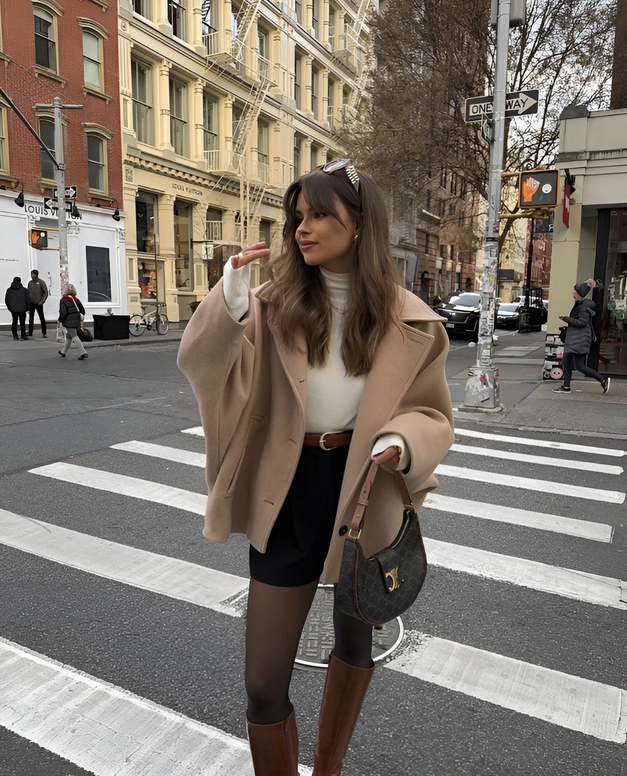 Women's Oversized Jacket Wool Blend Stylish