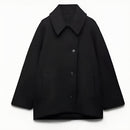 Women's Oversized Jacket Wool Blend Stylish 3