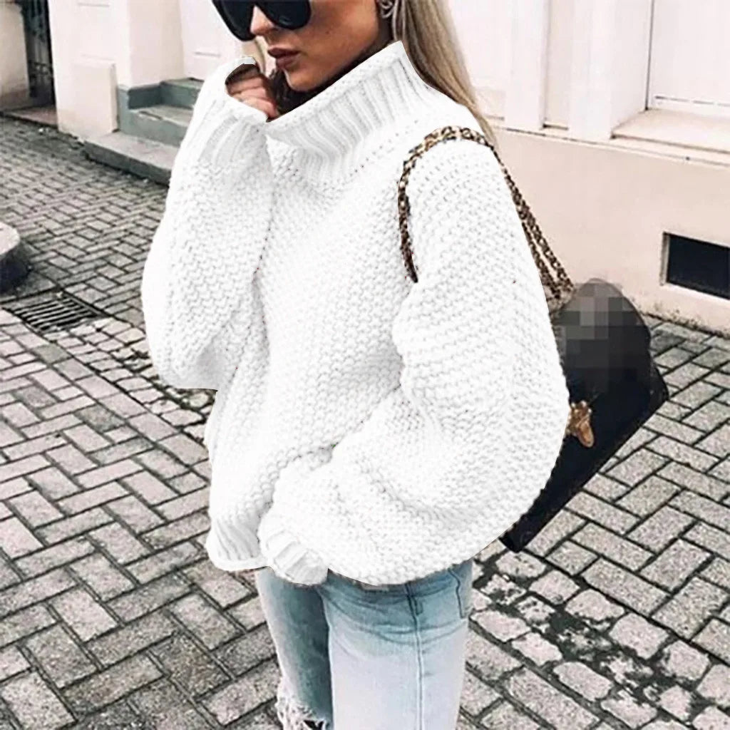 Women's Oversized Sweater Cotton Batwing Style 2