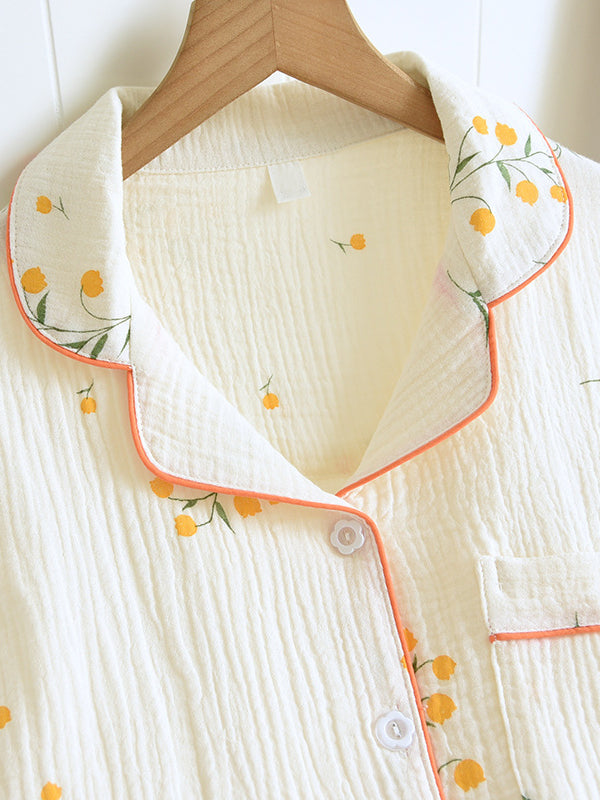 Women's Pajama Set Floral Print 3