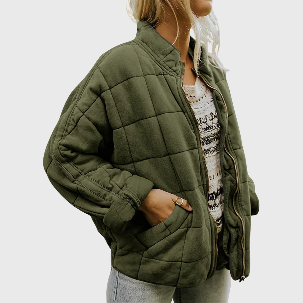 Women's Quilted Jacket Oversized Style 0