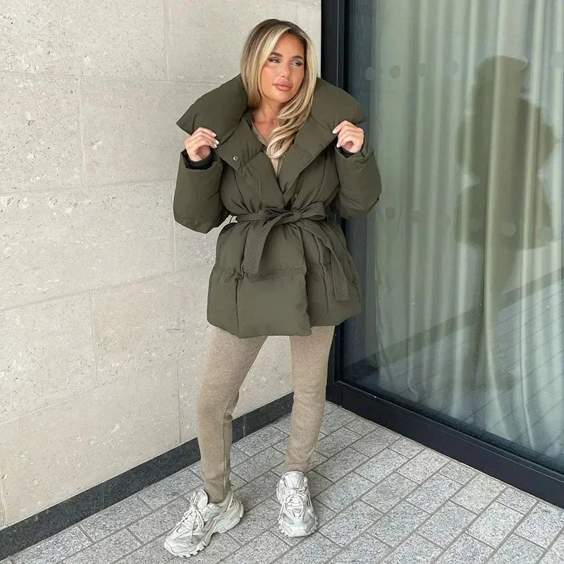 Women's Quilted Jacket Stylish Parka 6