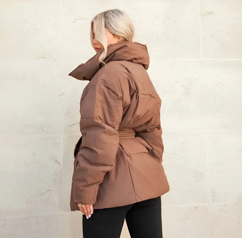 Women's Quilted Jacket Stylish Parka 8