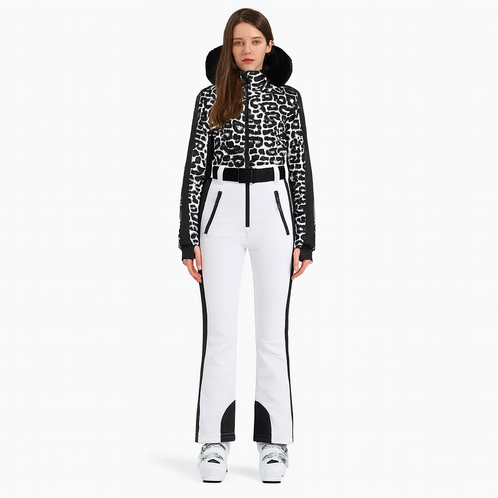 Women's Ski Suit Thermal Breathable with Fur Collar 3
