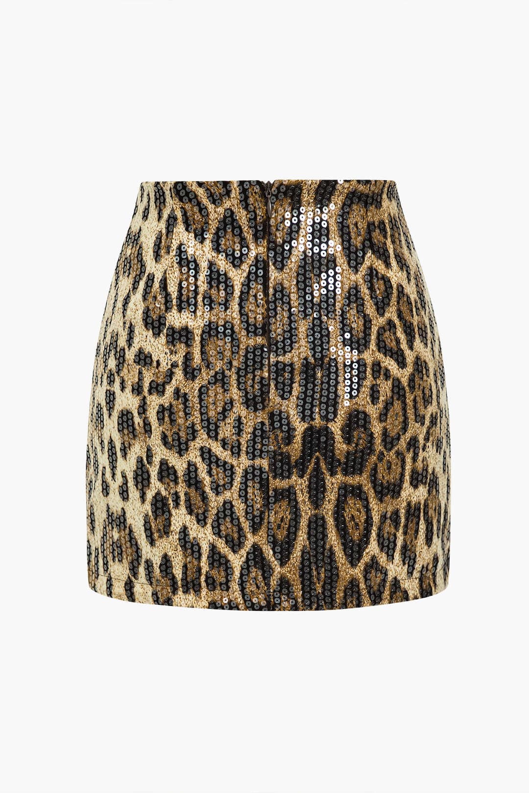 Women's Skirt High Waisted Leopard Print
