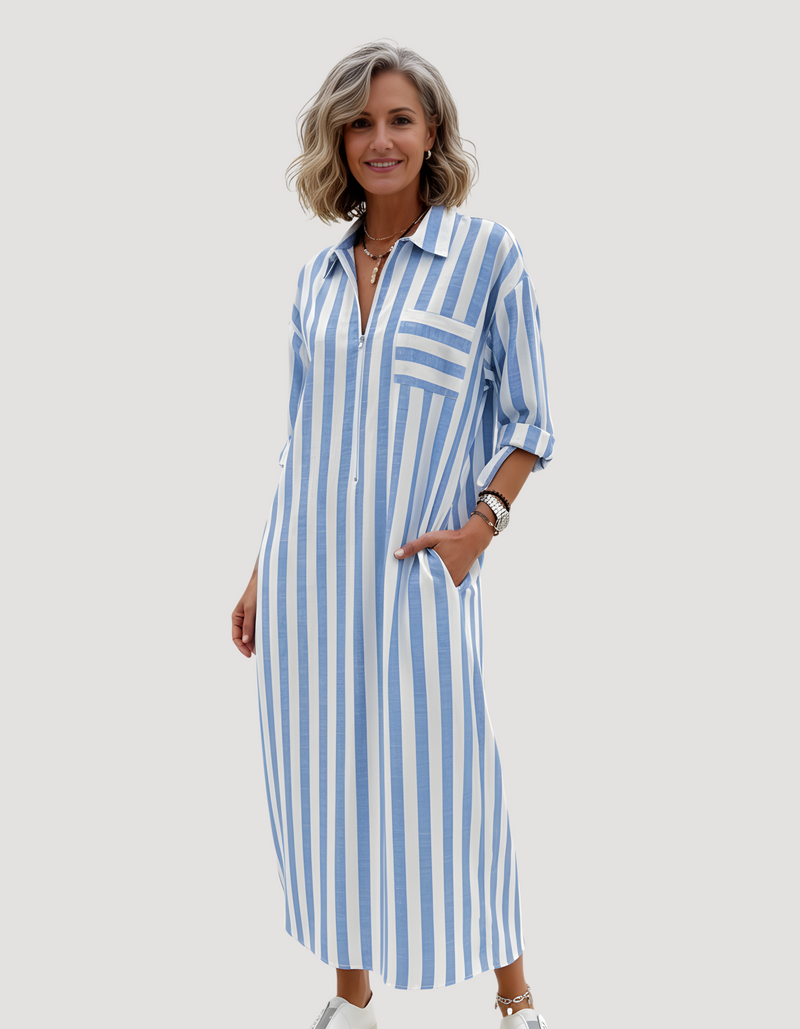 Women's Striped Maxi Dress: Effortless Style for Everyday Adventures