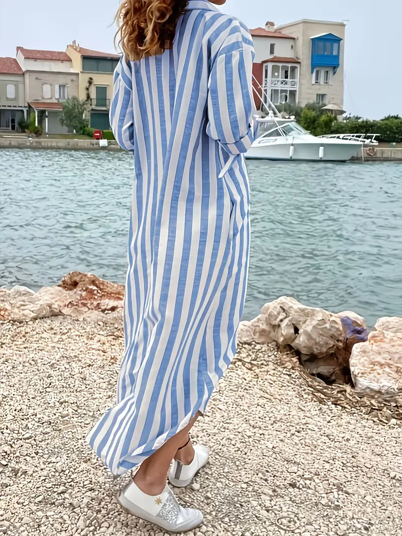 Women's Striped Maxi Dress: Effortless Style for Everyday Adventures 2