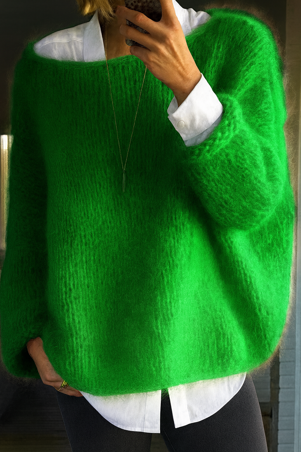 Women's Sweater Cotton Modern Fit with Refined Details 2