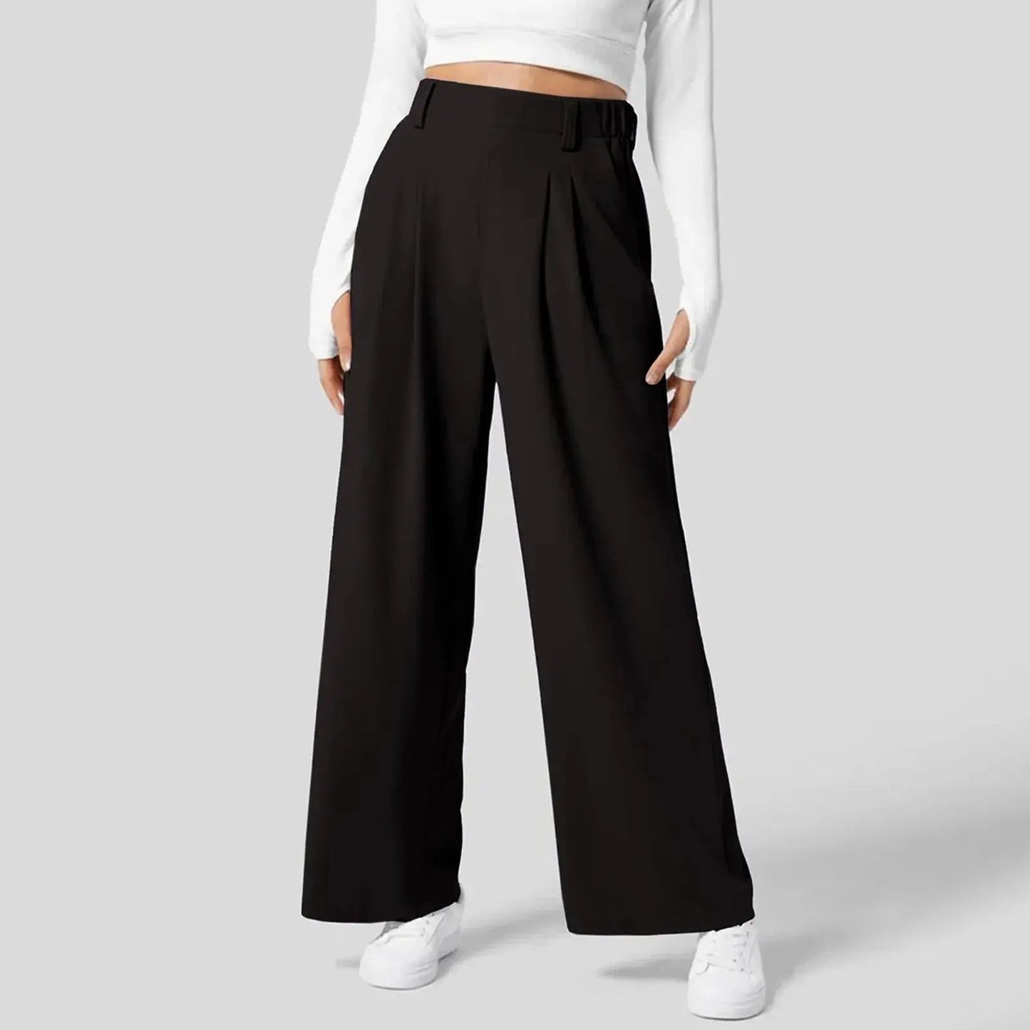 Women's Trousers Wide Leg High Waisted 0