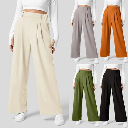 Women's Trousers Wide Leg High Waisted 1