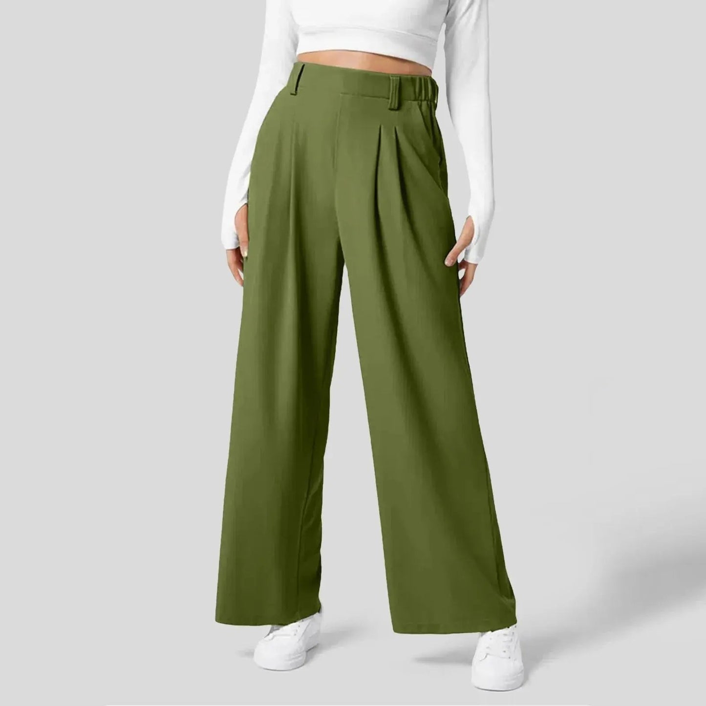 Women's Trousers Wide Leg High Waisted 2
