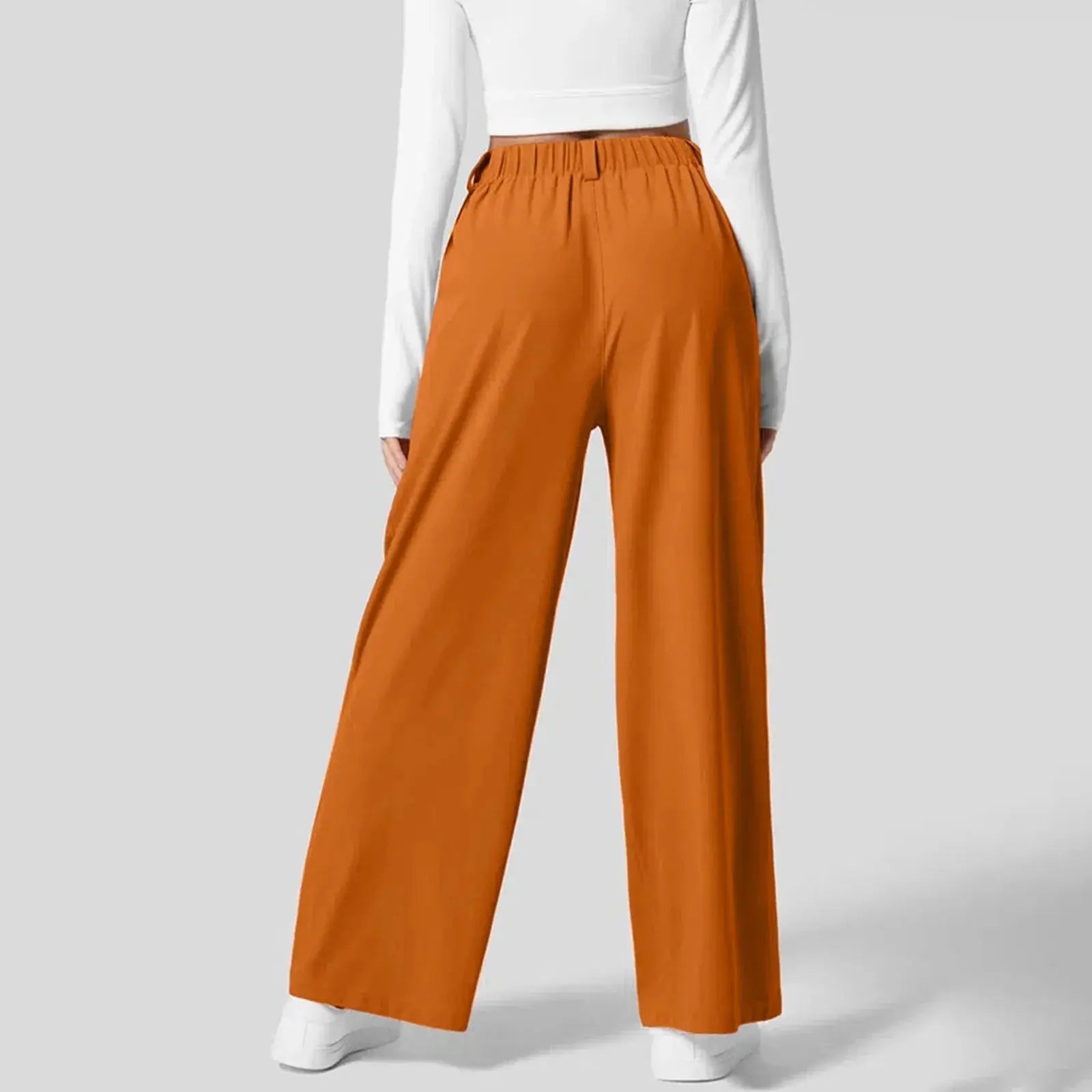 Women's Trousers Wide Leg High Waisted 4
