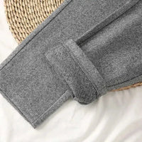 Women's Trousers Wool Blend Slim Fit