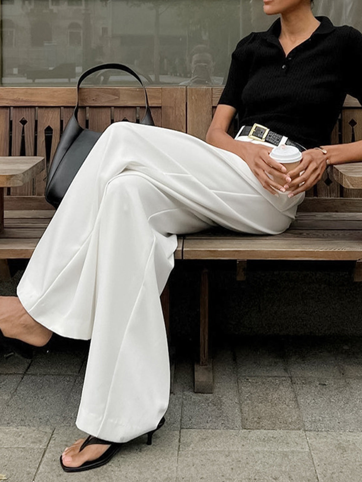 Women's Trousers Woven Fabric Regular Fit 2