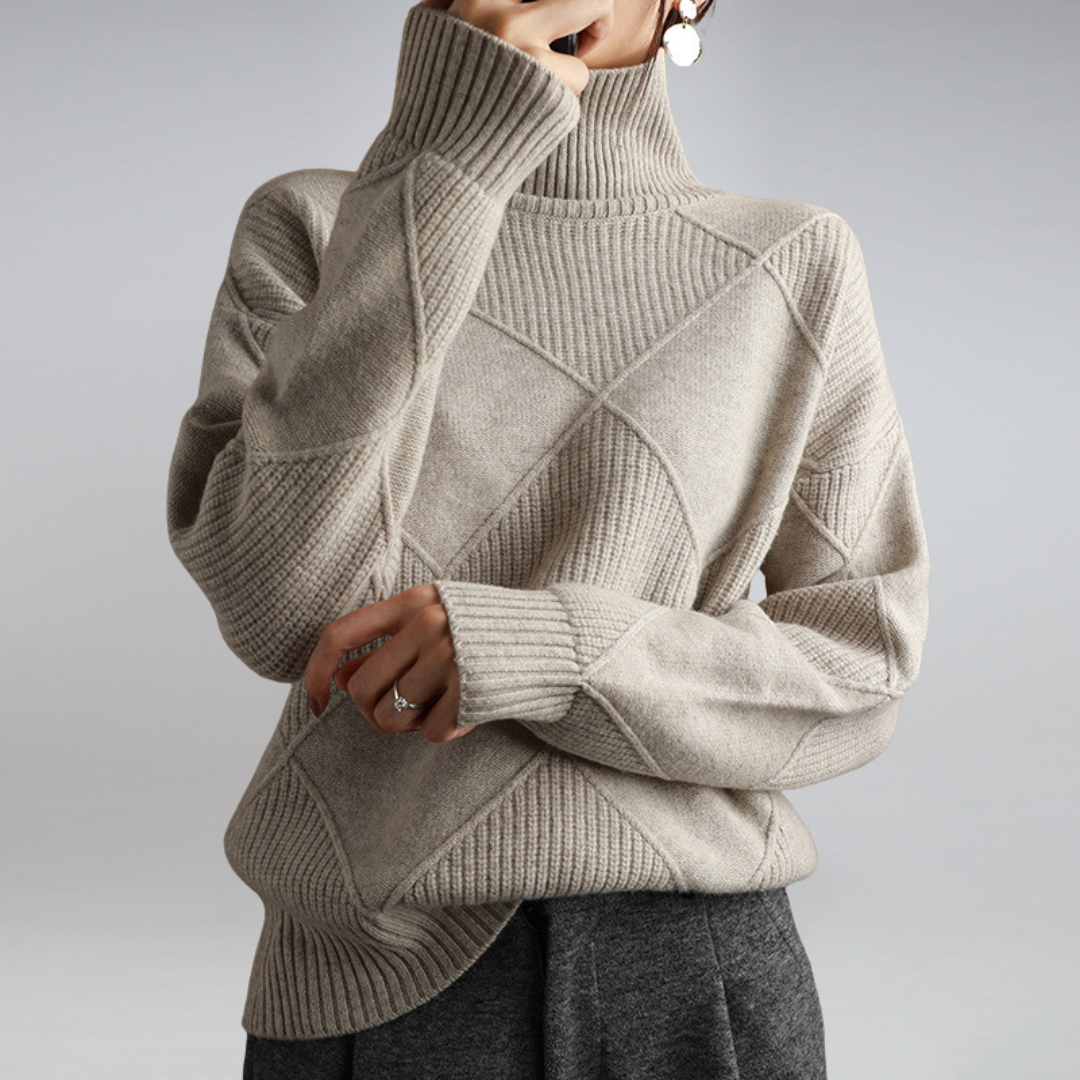 Women's Turtleneck Sweater Cashmere Style 2