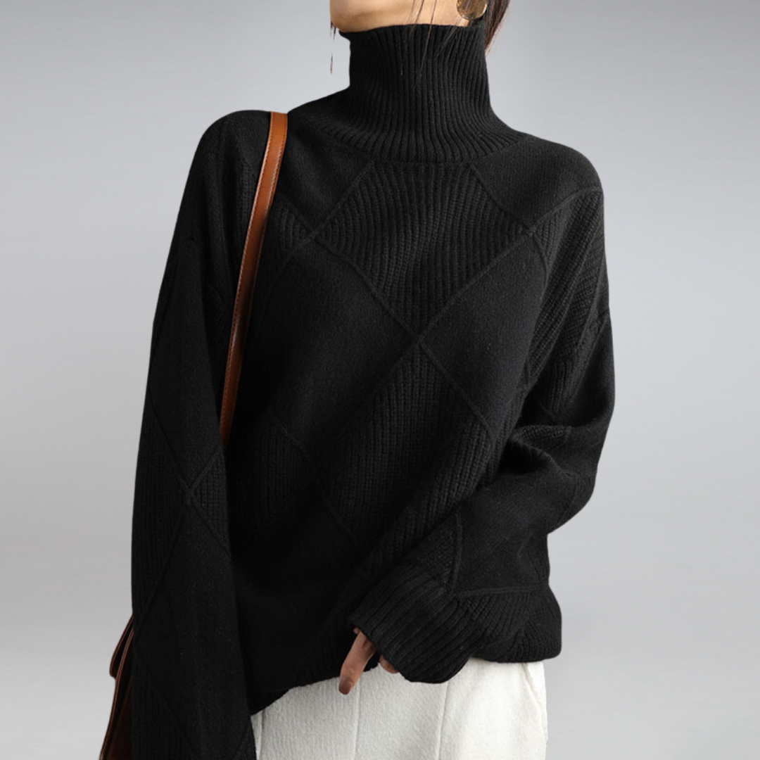 Women's Turtleneck Sweater Cashmere Style 3