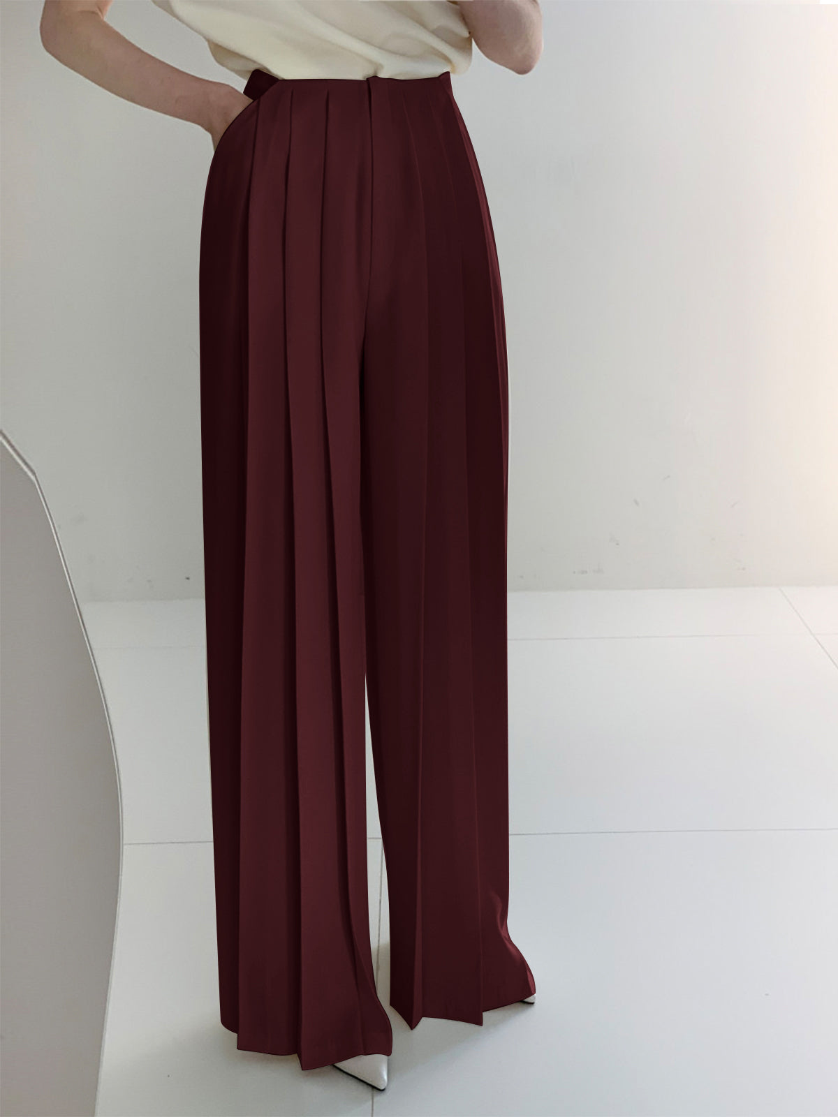 Women's Wide Leg Trousers 8