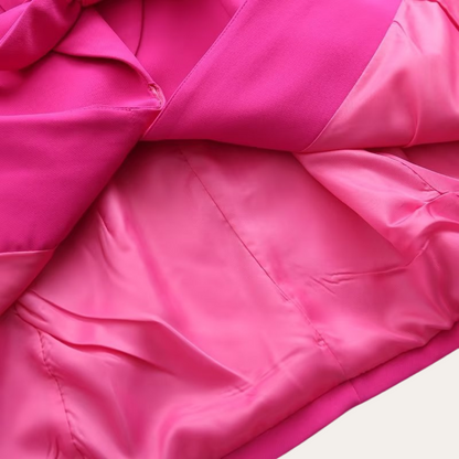 Women’s Belted Blazer and Wide-Leg Trousers Set – Elegant Tailored Two-Piece