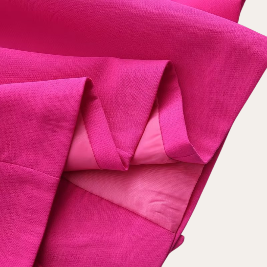 Women’s Belted Blazer and Wide-Leg Trousers Set – Elegant Tailored Two-Piece