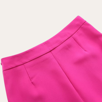 Women’s Belted Blazer and Wide-Leg Trousers Set – Elegant Tailored Two-Piece