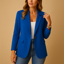 Women’s Fitted Blazer – Tailored Stretch Design for Smart and Casual Looks