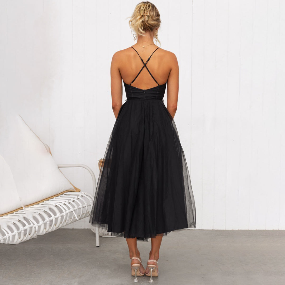 Women’s Formal Maxi Dress – Draped Silhouette for Events and Parties