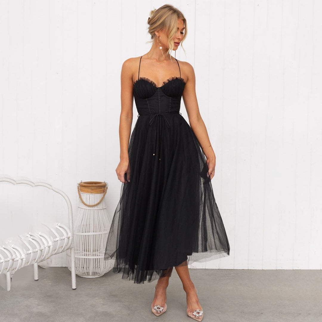 Women’s Formal Maxi Dress – Draped Silhouette for Events and Parties