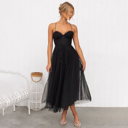 Women’s Formal Maxi Dress – Draped Silhouette for Events and Parties
