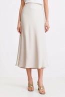 Women’s High-Waist Maxi Skirt – Minimalist A-Line Silhouette