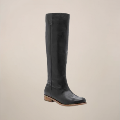 Women’s Knee-High Boots – Classic Tall Design with Low Heel