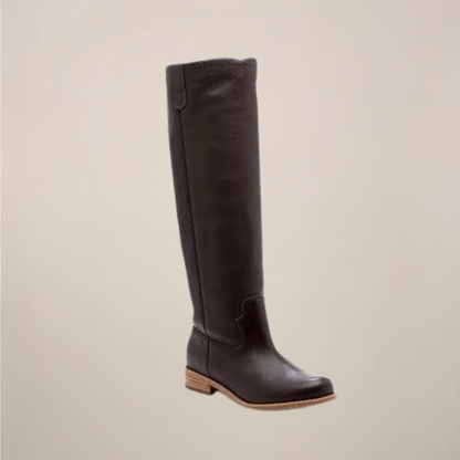 Women’s Knee-High Boots – Classic Tall Design with Low Heel