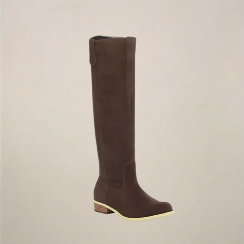 Women’s Knee-High Boots – Classic Tall Design with Low Heel