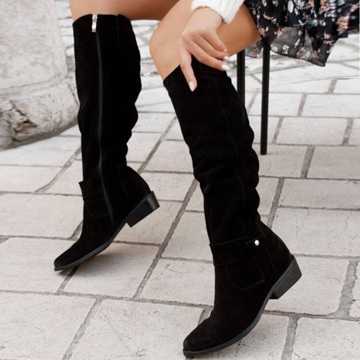 Women’s Knee-High Slouch Boots – Elegant Everyday Style
