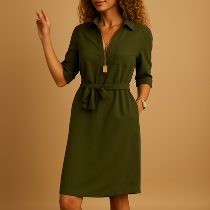 Women’s Midi Casual Dress – Flattering Everyday Fit for Work and Evening Wear