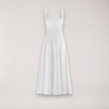 Women’s Midi Dress – Flattering Fit – Cinched Waist – Flowing Silhouette