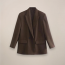 Women’s Oversized Double-Breasted Blazer Coat – Long Smart Jacket for Autumn/Winter
